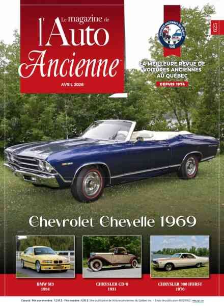 L’Auto Ancienne – Avril 2026 Cover