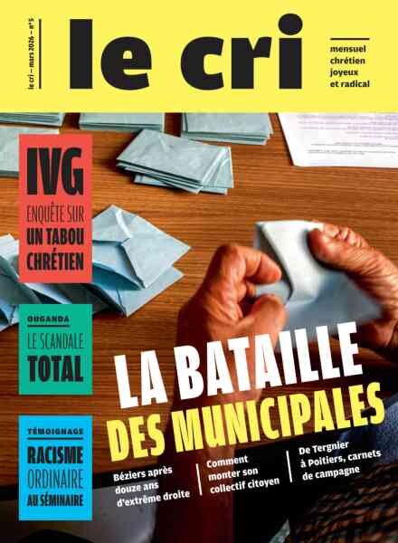 Le Cri – Mars 2026 Cover