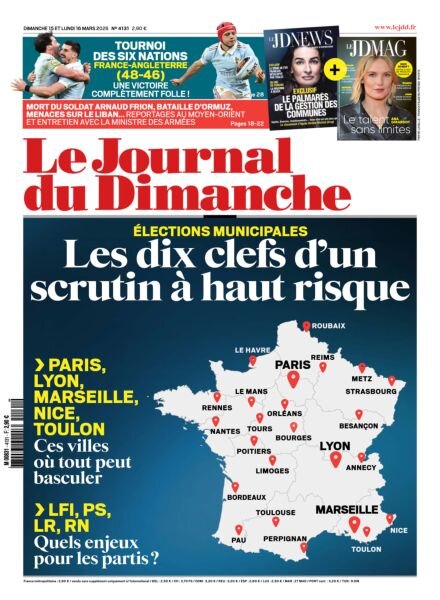 Le Journal du dimanche – 15 Mars 2026 Cover