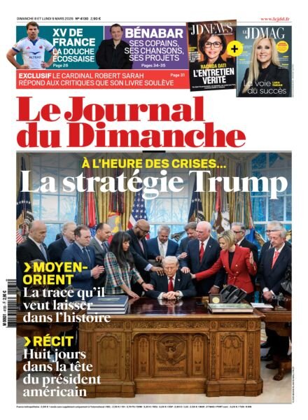 Le Journal du dimanche – 8 Mars 2026 Cover