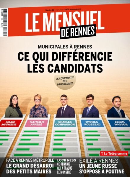 Le Mensuel de Rennes – Mars 2026 Cover