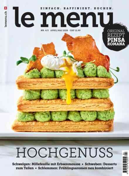 le menu – April-Mai 2026 Cover