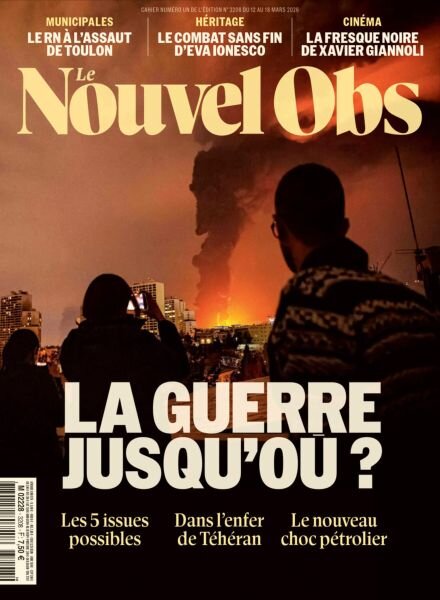 Le Nouvel Obs – 12 Mars 2026 Cover