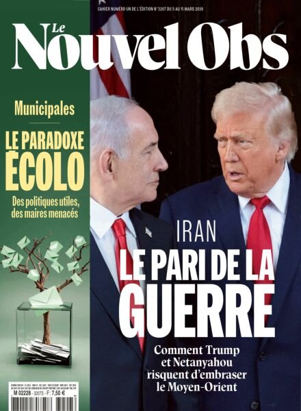 Le Nouvel Obs – 5 Mars 2026 Cover