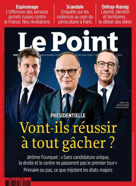 Le Point – 26 Mars 2026 Cover