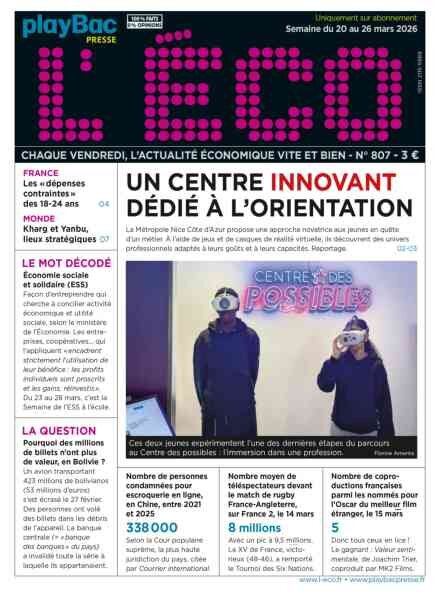 L’eCO – 20 Mars 2026 Cover