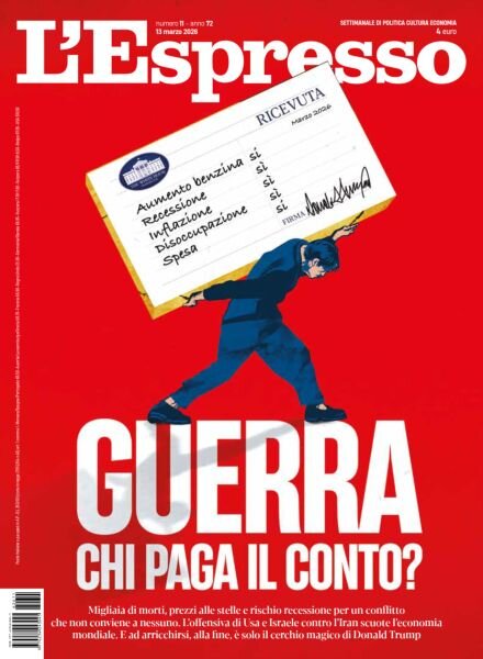 L’Espresso – 13 Marzo 2026 Cover