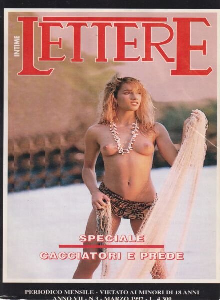 Lettere Intime – Anno II N 3 Marzo 1997 Cover