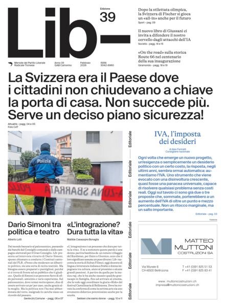 Lib – Febbraio 2026 Cover