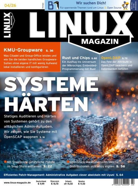 Linux-Magazin – April 2026 Cover