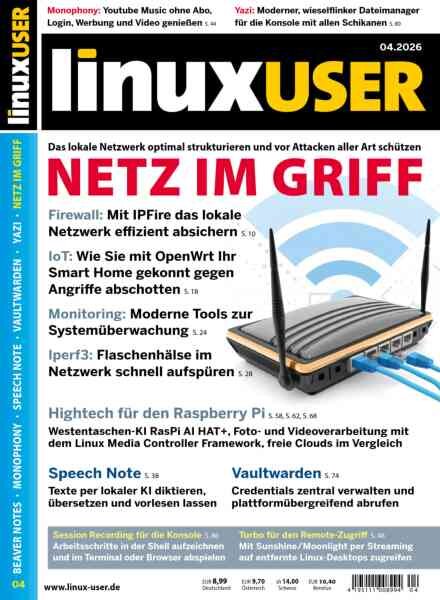 LinuxUser – April 2026 Cover