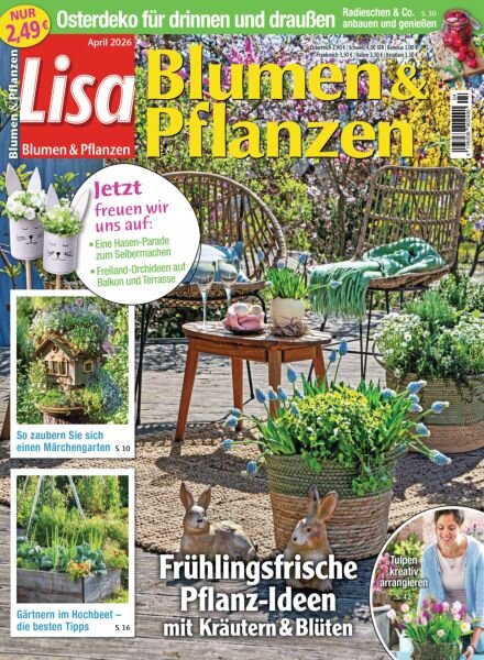 Lisa Blumen & Pflanzen – April 2026 Cover