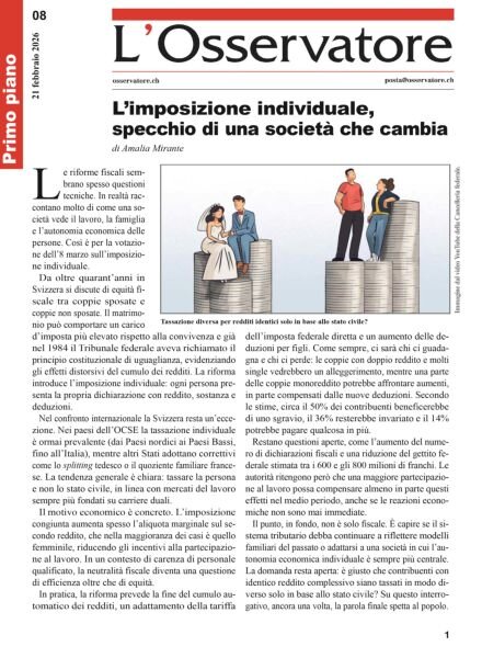 L’Osservatore – 21 Febbraio 2026 Cover