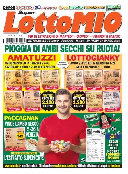 Lottomio del Giovedi – 10 Marzo 2026 Cover