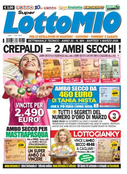 Lottomio del Giovedi – 3 Marzo 2026 Cover