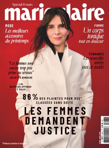 Marie Claire France – Avril 2026 Cover