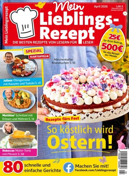 Mein Lieblingsrezept – April 2026 Cover