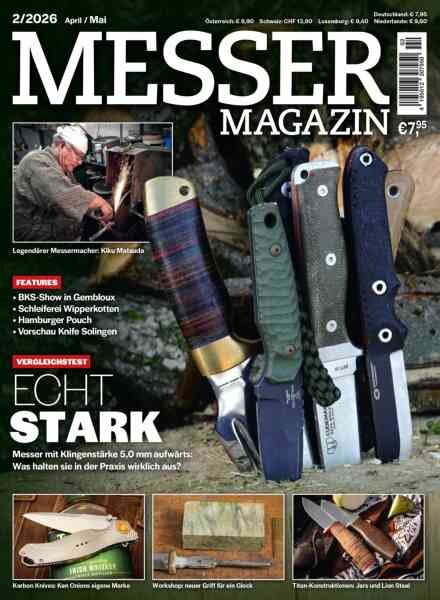 Messer Magazin – April-Mai 2026 Cover