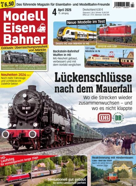ModellEisenBahner – April 2026 Cover