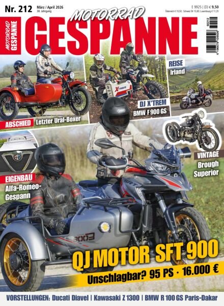 Motorrad Gespanne – Marz-April 2026 Cover