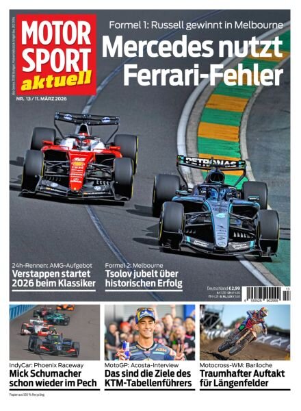 Motorsport aktuell – 10 Marz 2026 Cover