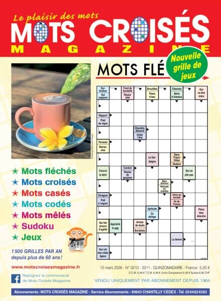 Mots Croises Magazine – 12 Mars 2026 Cover