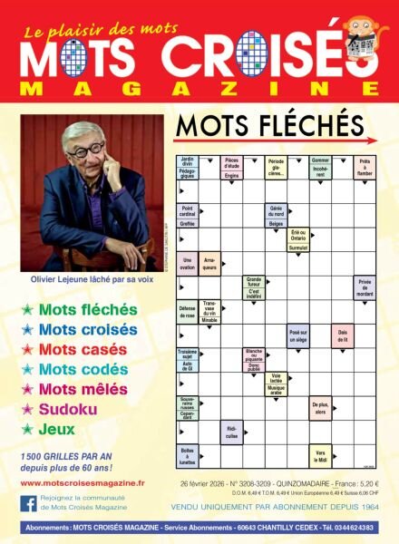 Mots Croises Magazine – 26 fevrier 2026 Cover