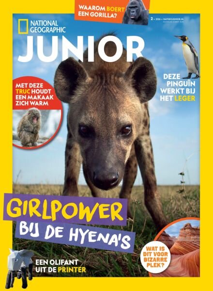 National Geographic Junior Nederland – Maart 2026 Cover