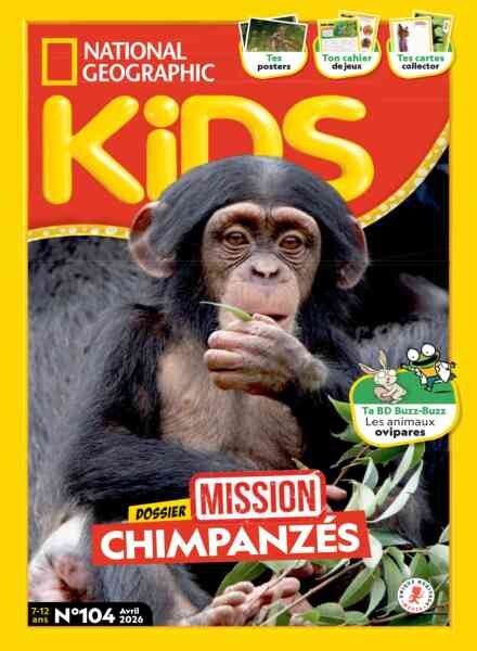 National Geographic Kids France – Avril 2026 Cover