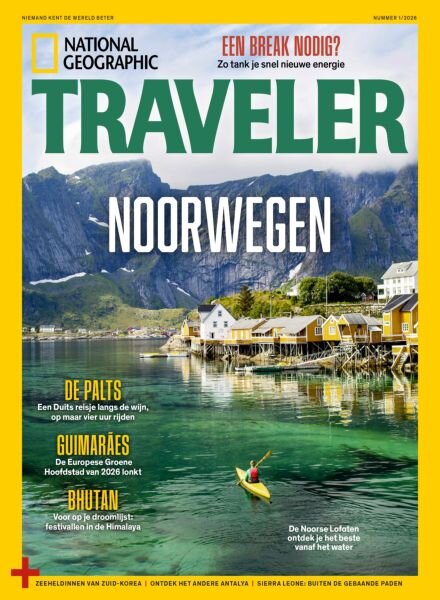National Geographic Traveler Nederland – Februari 2026 Cover