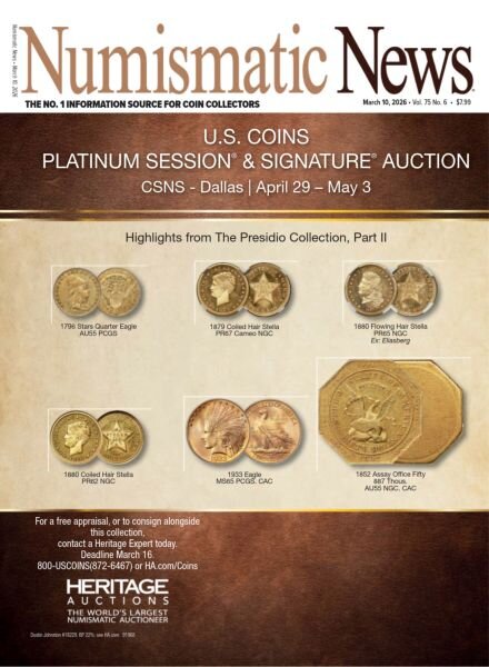 Numismatic News – March 10 2026 Cover