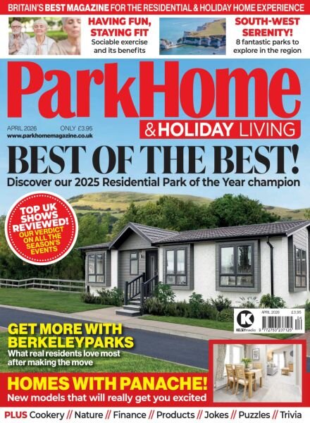 Park Home & Holiday Living – April 2026 Cover