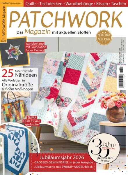 Patchwork Magazin – Marz 2026 Cover