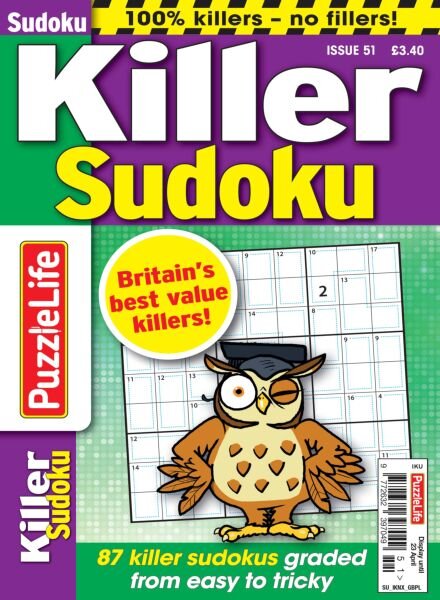 PuzzleLife Killer Sudoku – February 2026 Cover