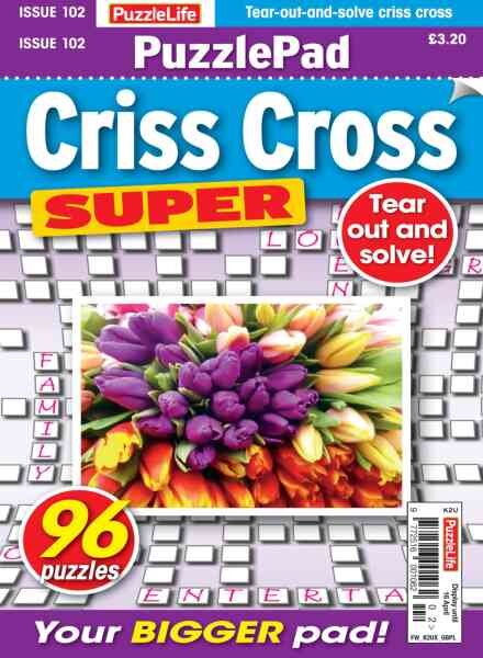 PuzzleLife PuzzlePad Criss Cross Super – March 2026 Cover