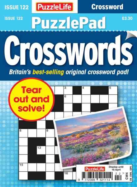 PuzzleLife PuzzlePad Crosswords – March 2026 Cover