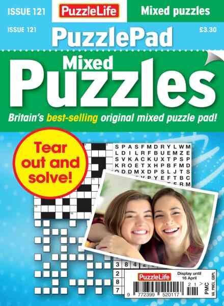 PuzzleLife PuzzlePad Puzzles – Issue 121 2026 Cover