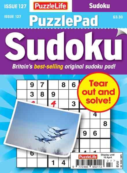 PuzzleLife PuzzlePad Sudoku – March 2026 Cover