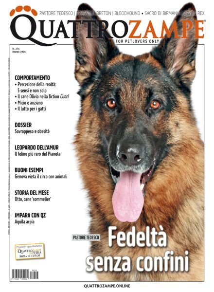 QuattroZampe – Marzo 2026 Cover