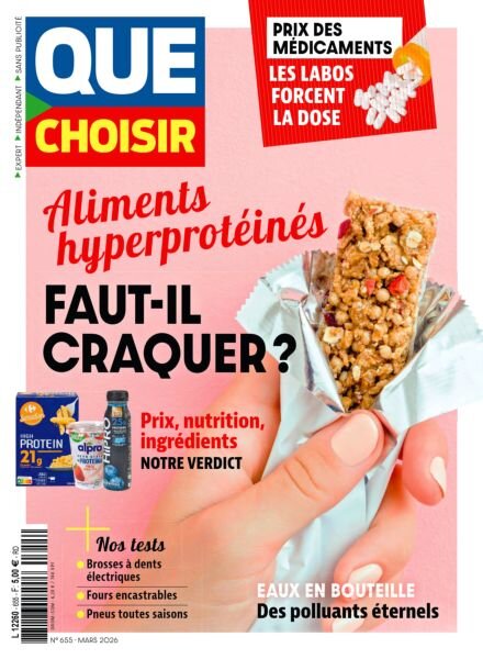 Que Choisir – Mars 2026 Cover