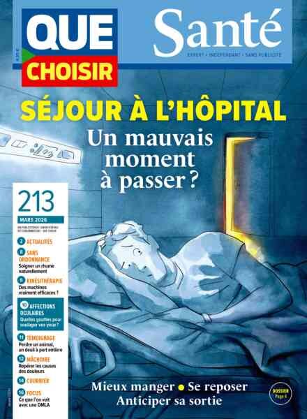 Que Choisir Sante – Mars 2026 Cover