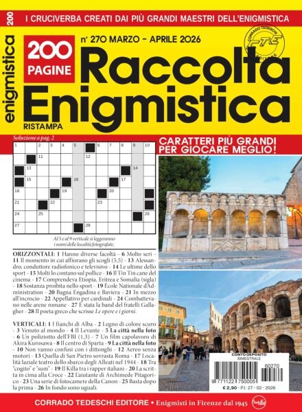 Raccolta Enigmistica – Marzo-Aprile 2026 Cover