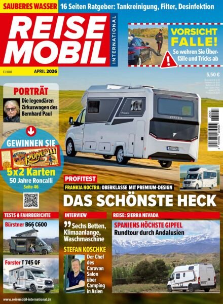 Reisemobil International – April 2026 Cover