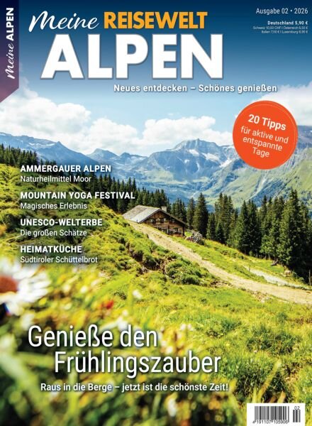 Reisewelt Alpen Magazin – Marz-April 2026 Cover