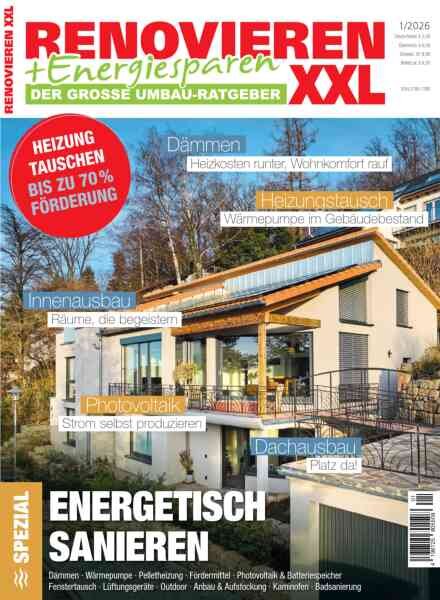 Renovieren + Energiesparen – Nr 1 2026 Cover