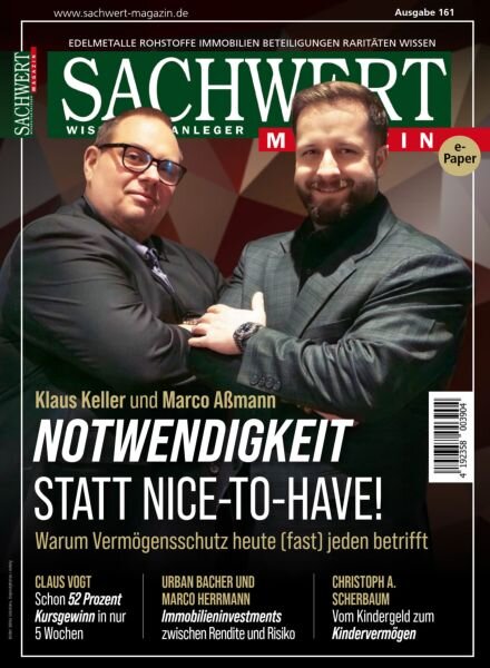 Sachwert Magazin – 25 Februar 2026 Cover