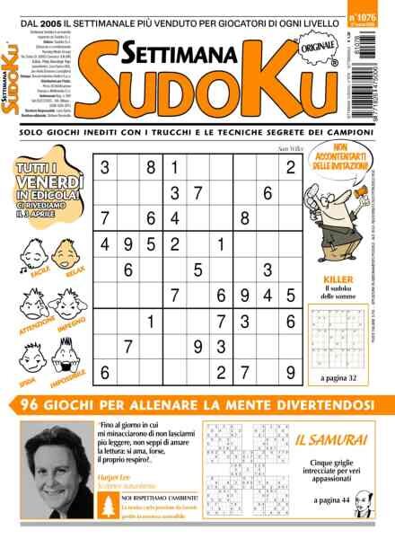 Settimana Sudoku – 27 Marzo 2026 Cover