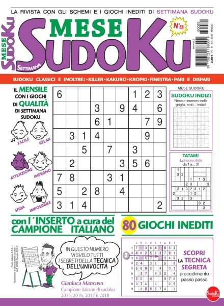 Settimana Sudoku Mese – Marzo 2026 Cover