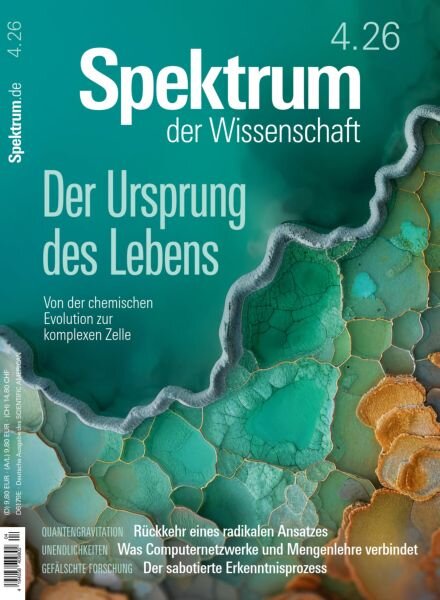 Spektrum der Wissenschaft – April 2026 Cover