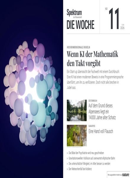Spektrum Die Woche – 13 Marz 2026 Cover